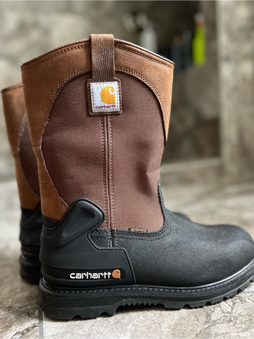Carhartt CMP1259 Men’s 11” Insulated Waterproof Steel Toe Wellington Work Boots